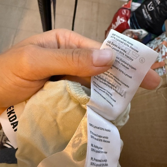 Weekday Cool Beige Filippa Blouse - Picture 5 of 9